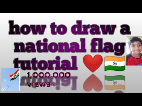 how to draw a national flag tutorial