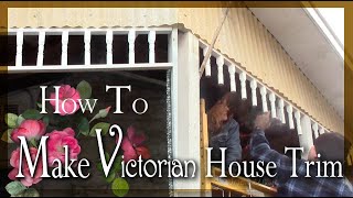 How to Make Victorian Gingerbread Fretwork Trim from Spindles for your DIY home projects