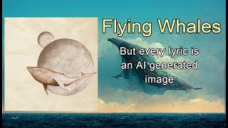 Flying Whales -- but every lyric is an AI generated image