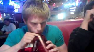 Rooster's Hellburger starring Paul and Austin