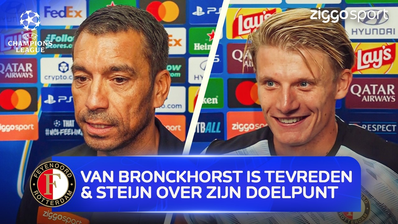Van Bronckhorst: "De jongens hebben laten zien wat ik wilde"🗣️ | Interview Van Bronckhorst & Steijn