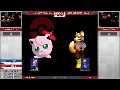 CFL Smackdown 155 Melee - Krudo + Colbol vs Panda + Envy - Doubles Losers Finals