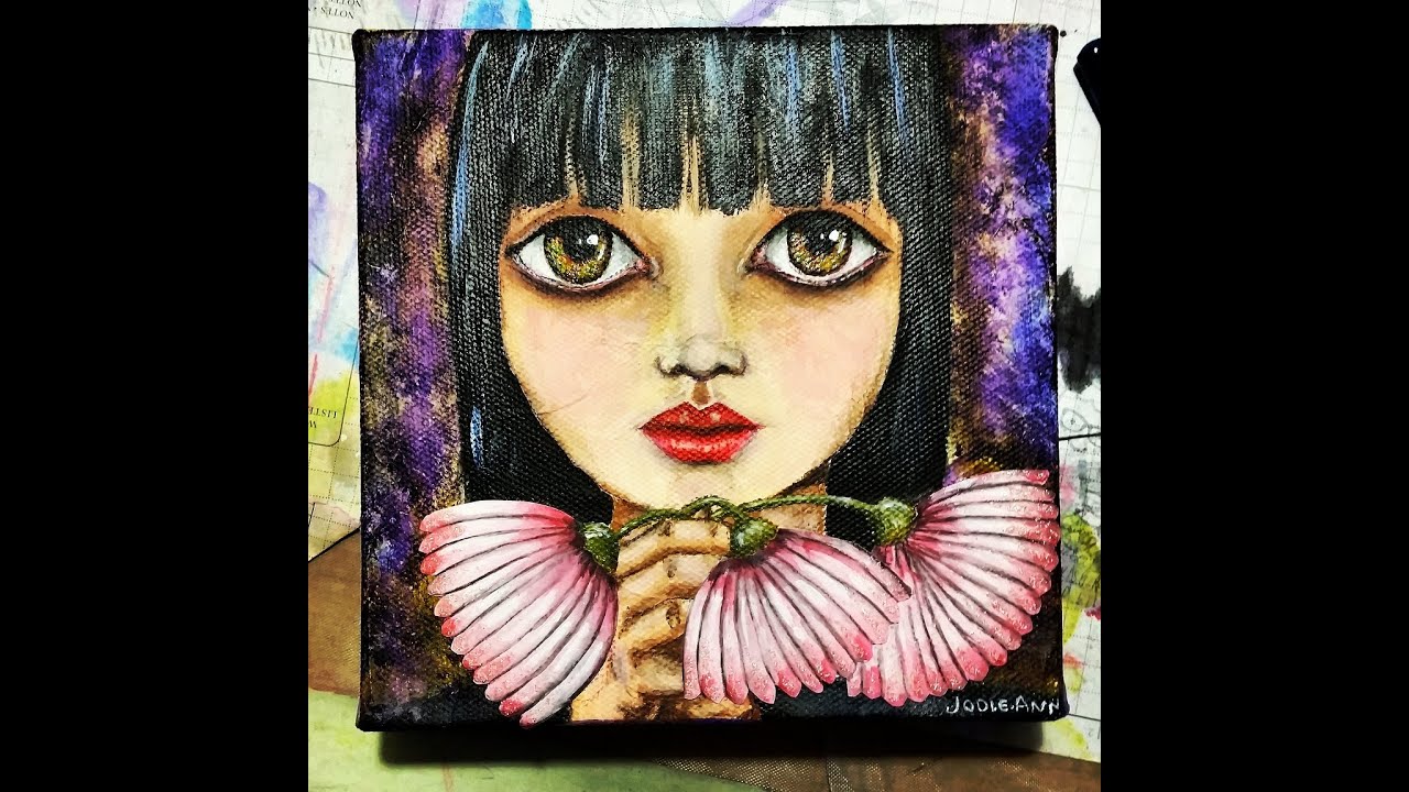 Daisy Girl, mixed media