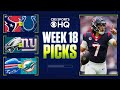 NFL Week 18 BETTING PREVIEW: Expert Picks For EVERY GAME I CBS Sports