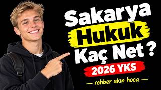 EA 13K Netleri I Sakarya hukuk kaç net I 2026 yks HUKUK SIRALAMA