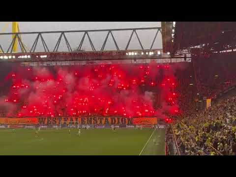 BVB Choreo & Pyro: Borussia Dortmund  "50 Jahre Westfalenstadion"