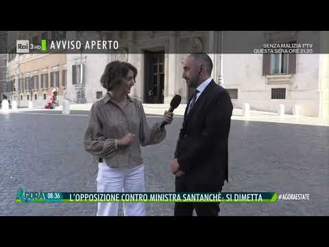 Michele Gubitosa in collegamento ad Agorà Estate - Rai 3 - 6/7/2023