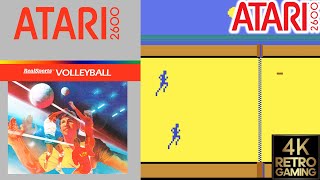 Realsports Volley Ball Atari 2600 4k Gameplay