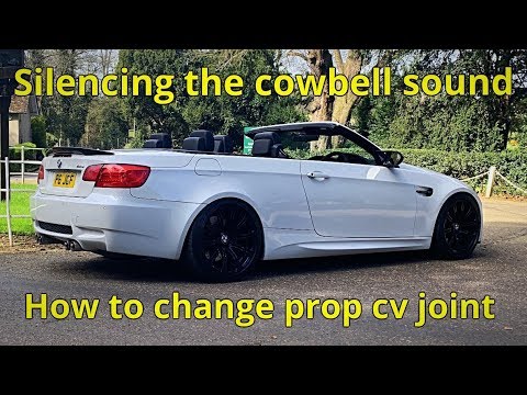 BMW E9x M3 - Changing the Prop-shaft CV Joint - getting rid of the cowbell sound