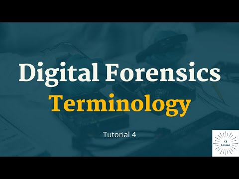 Digital Forensics Tutorial 1 An Introduction