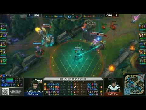 LoL Highlights EDG vs OMG G3   LPL Summer 2016 23 06 2016   EDward Gaming vs Oh My God