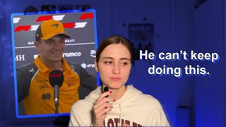 Lando Norris keeps embarrassing himself