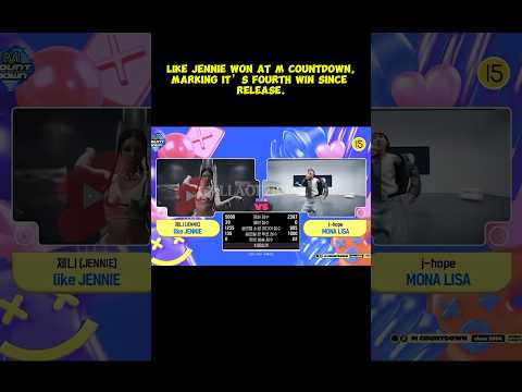 OMG😱JENNIE “LIKE” VS. JHOPE “MONALISA” AT M COUNTDOWN TODAY #likejennie #jhopemonalisa #mcountdown