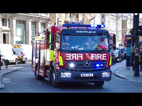 [Collection] Police Ambulances and London Fire Brigade Responding with Lights and sirens in London