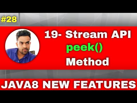 Java 8 Stream Tutorial Peek