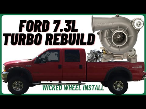 Simple Ford 7.3 Turbo Rebuild & Wicked Wheel Install #baldeagle242