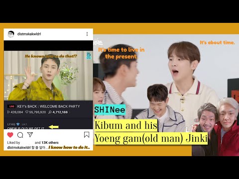 SHINee Key and his old man Onew 🥰