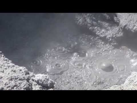 Bubbling mud pool in Rotorua, New Zealand