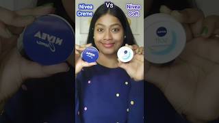 NIVEA Creme Vs Nivea Soft Light moisturizer 😱🤍💙 #skincare #shorts #nivea #youtubeshorts