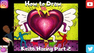 How To Draw Like Keith Haring Part 2 (Father's Day Edition) #Keithharing #MrSmithsArtRoom4Kids