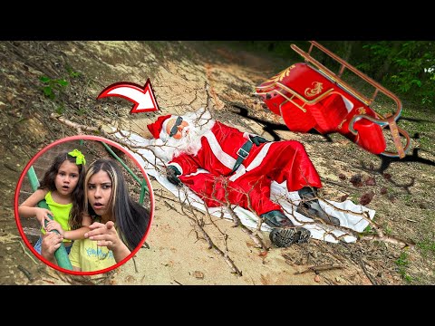 ENCONTRAMOS O PAPAI NOEL DORMINDO NA TERRA SUJA! *ele caiu do trenó