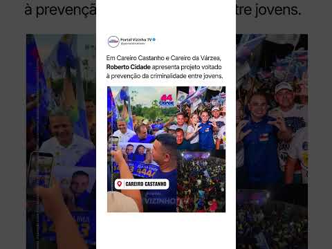 Roberto Cidade apresenta projeto para afastar jovens da criminalidade no Amazonas