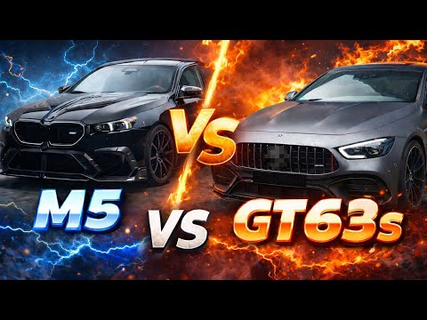 BMW M5 G90 vs MERCEDES BENZ GT63s🏎️🏎️