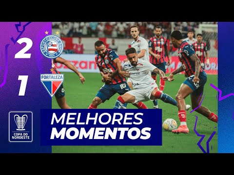 MELHORES MOMENTOS  BAHIA 2x1 FORTALEZA  Leão é eliminado da Copa do Nordeste