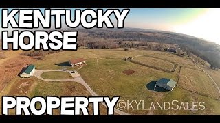 preview picture of video 'Kentucky Horse Farm 32 ac, 2 good barns, 2600+sf home, basement, secluded'