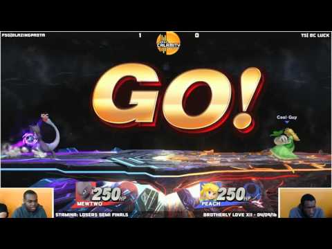 BLXII | tS| BC Luck (Mewtwo) vs FSG|BlazingPasta (Ness) - Losers Semi Finals - Sm4sh Stamina