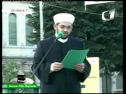 Myftinia Shkoder, 19 gusht 2012 - Hytbeja e Fiter Bajramit nga Imam Muhamed Sytari.mpg