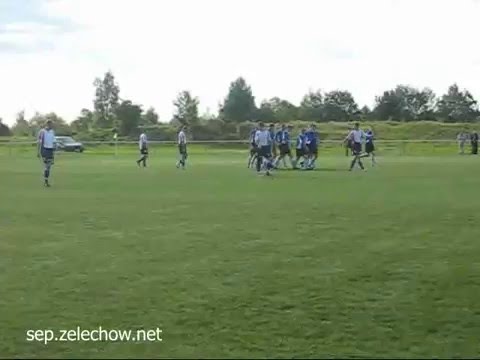 2008.08.31 Sęp Żelechów - Naprzód Skórzec: gol Konrada Skwarka na 1:0