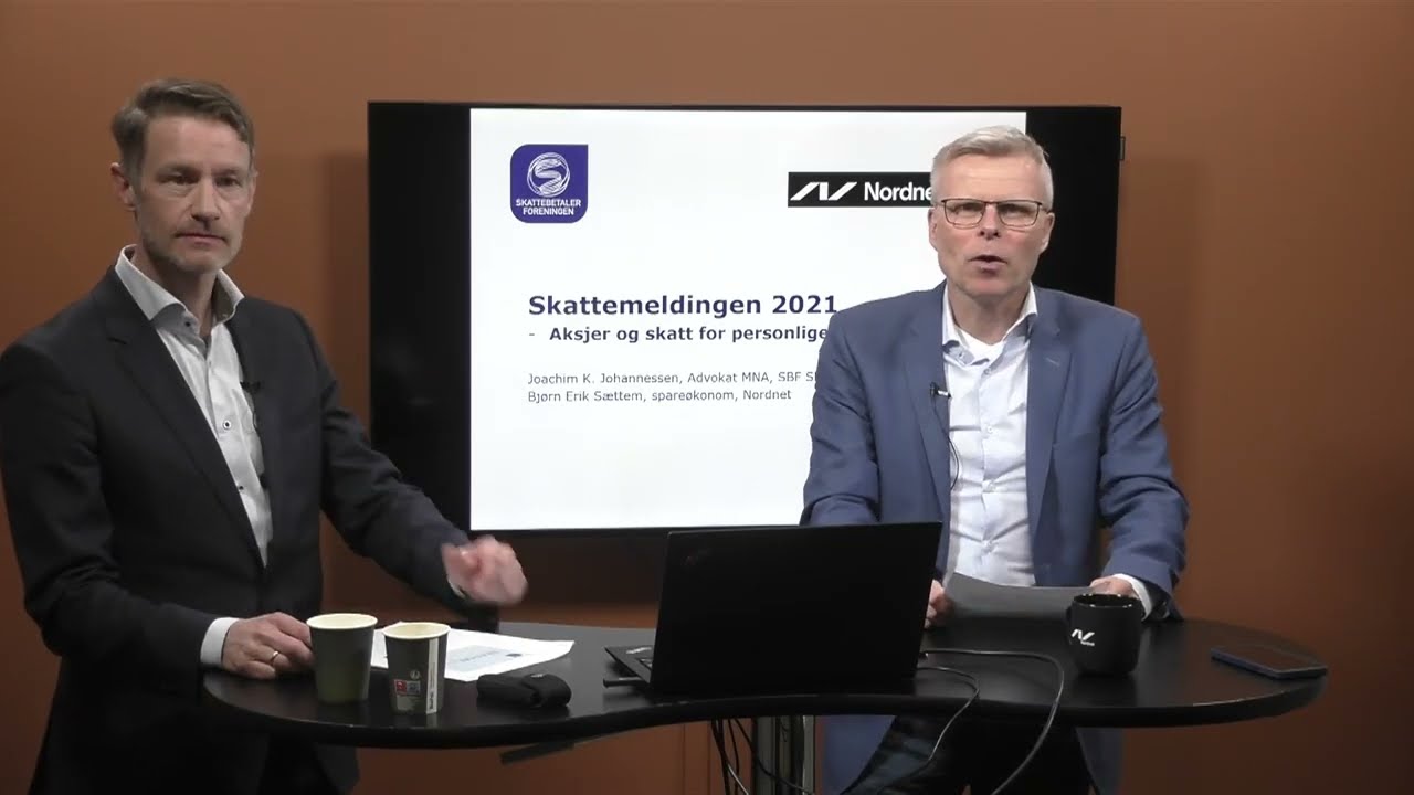 Nettmøte om skattemeldingen.