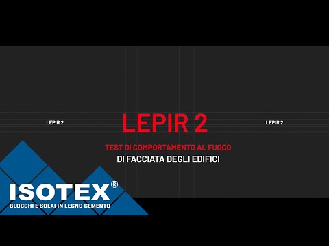 Блоки Isotex: огнестойкость фасада Lepir2