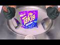 ASMR Takis Blue Heat Ice Cream Rolls How To Make Hot Chili Pepper Tortilla Chips To Ice Cream