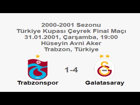 Trabzonspor 1-4 Galatasaray [HD] 31.01.2001 - 2000-2001 Turkish Cup Quarter Final (Ver. 1)
