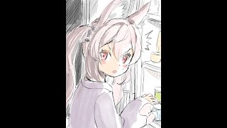 VRCアバターのカリンちゃんを描いてみた。
