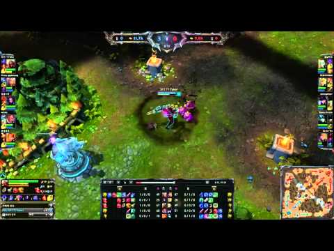 SKT T1 Faker playing Zed vs orianna mid