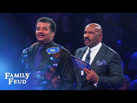 Is $25k in the stars for the deGrasse Tysons? | Celebrity Family Feud