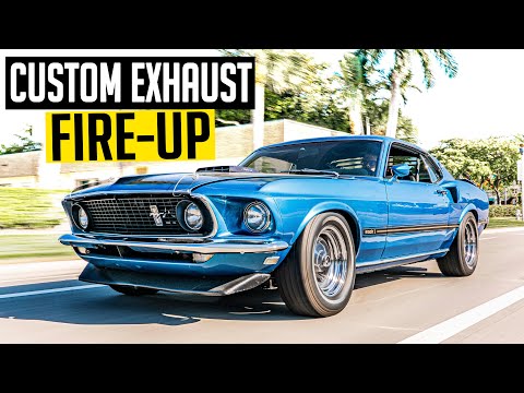 Custom 1969 Mach 1 Mustang Exhaust Build & Test Drive - Mach 1: Ep. 2