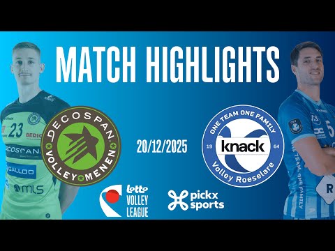 GAME HIGHLIGHTS: Decospan Volley Team Menen vs Knack Roeselare (20-12-2025)