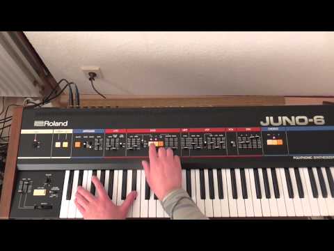 Roland Juno 6 Pad/String Sound Test