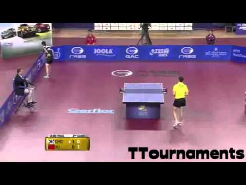 Xu Xin vs Cho Eon Rae:1/2 Final: Qatar Open 2014