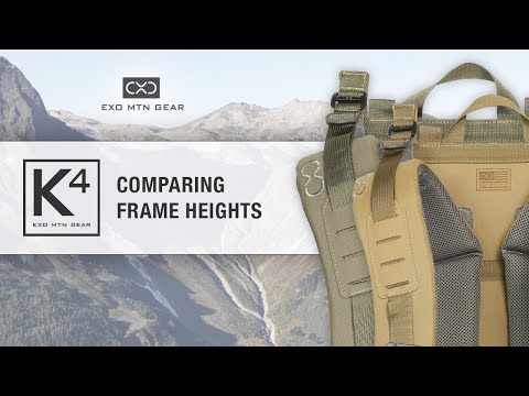 K4 Packs — Comparing Frame Heights — Exo Mtn Gear