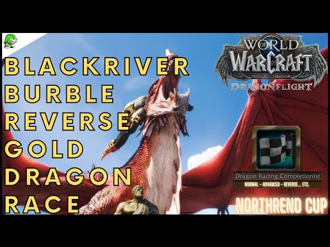 WoW Dragonflight Blackriver Burble Reverse Gold Dragonriding Race
