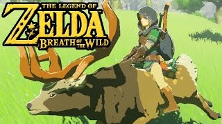 The Legend of Zelda Breath of the Wild - Switch Gameplay - Horse Dance, Riding Deer, Green Tunic