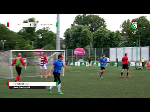 Skrót meczu 10 kolejki. PwC - Media Direction OMD (Legia Biznes Cup Wiosna 2018)