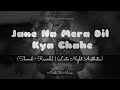 Jane Na Mera Dil Kya Chahe Baarish Mein Phir Slowed Reverb Saahe Late Night Aesthetic