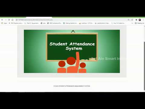 Attendance Management System | PHP | MYSQL | HTML | CSS | JAVASCRIPT
