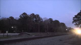 preview picture of video 'NS 7301 Ex-UP SD90MAC Leading NS 373 in Oliver, GA 1/20/15'